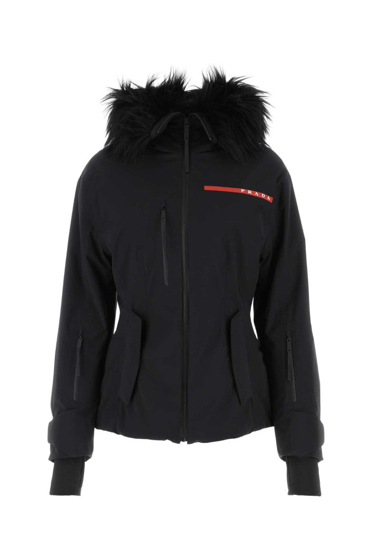Black Re-Nylon ski jacket 1