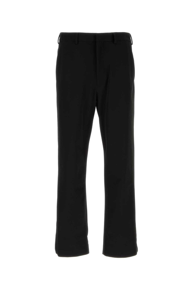 Black stretch polyester pant 1