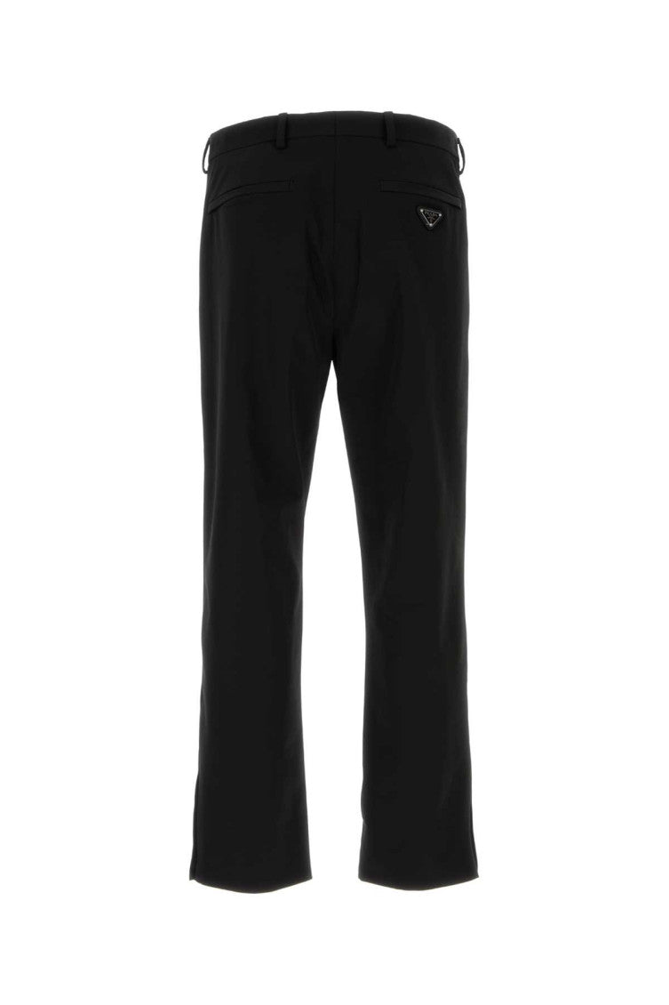 Black stretch polyester pant 2