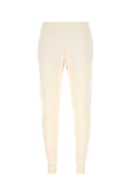 Ivory stretch cashmere blend joggers 1