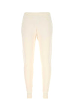 Ivory stretch cashmere blend joggers 1