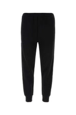 Black cotton blend joggers  1