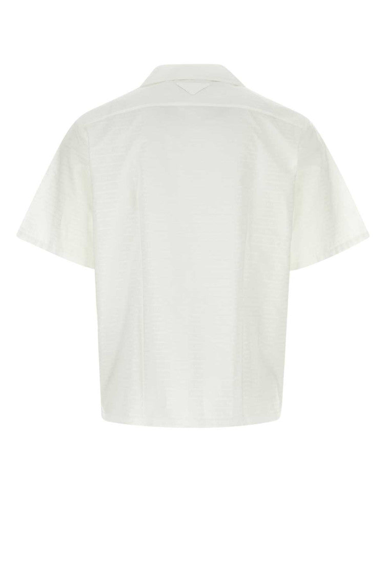 White Embroidered Poplin Shirt 2
