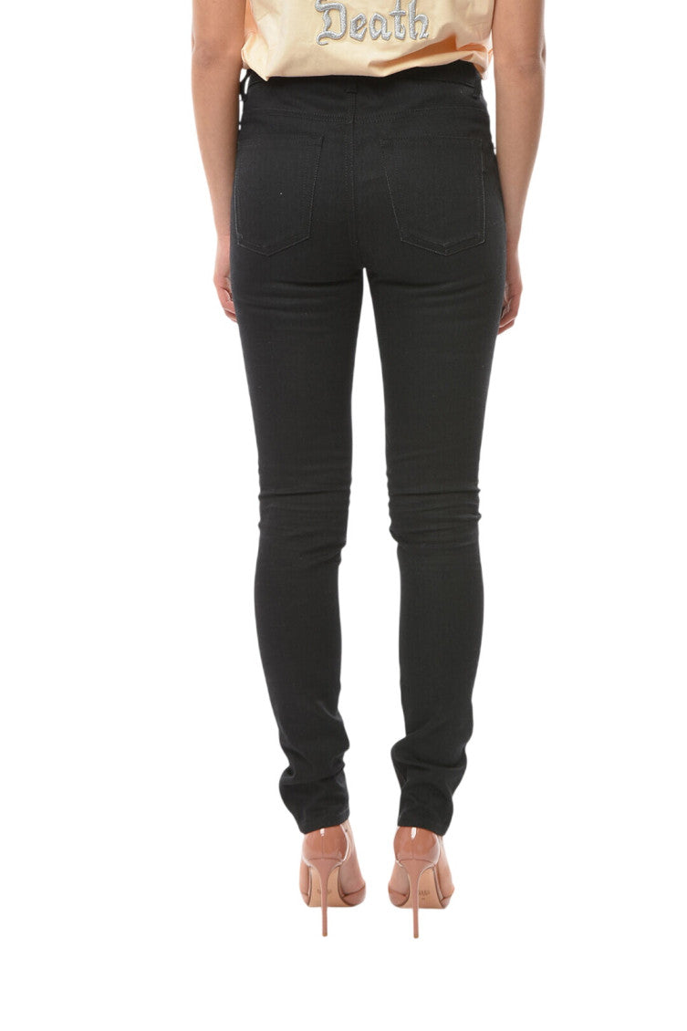Black Skinny Mid Rise Jeans 2