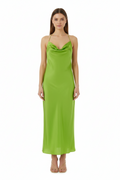 Green Cowl Neck Mini Dress 1
