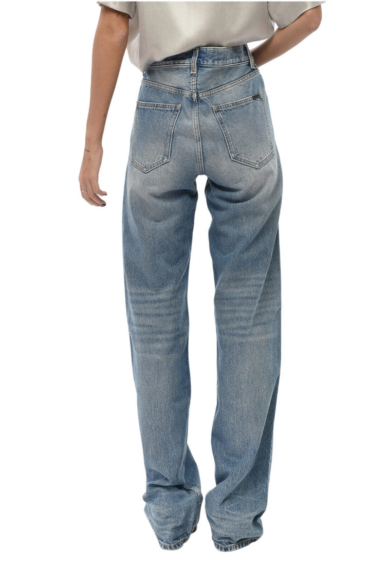 Blue High Rise Jeans 2