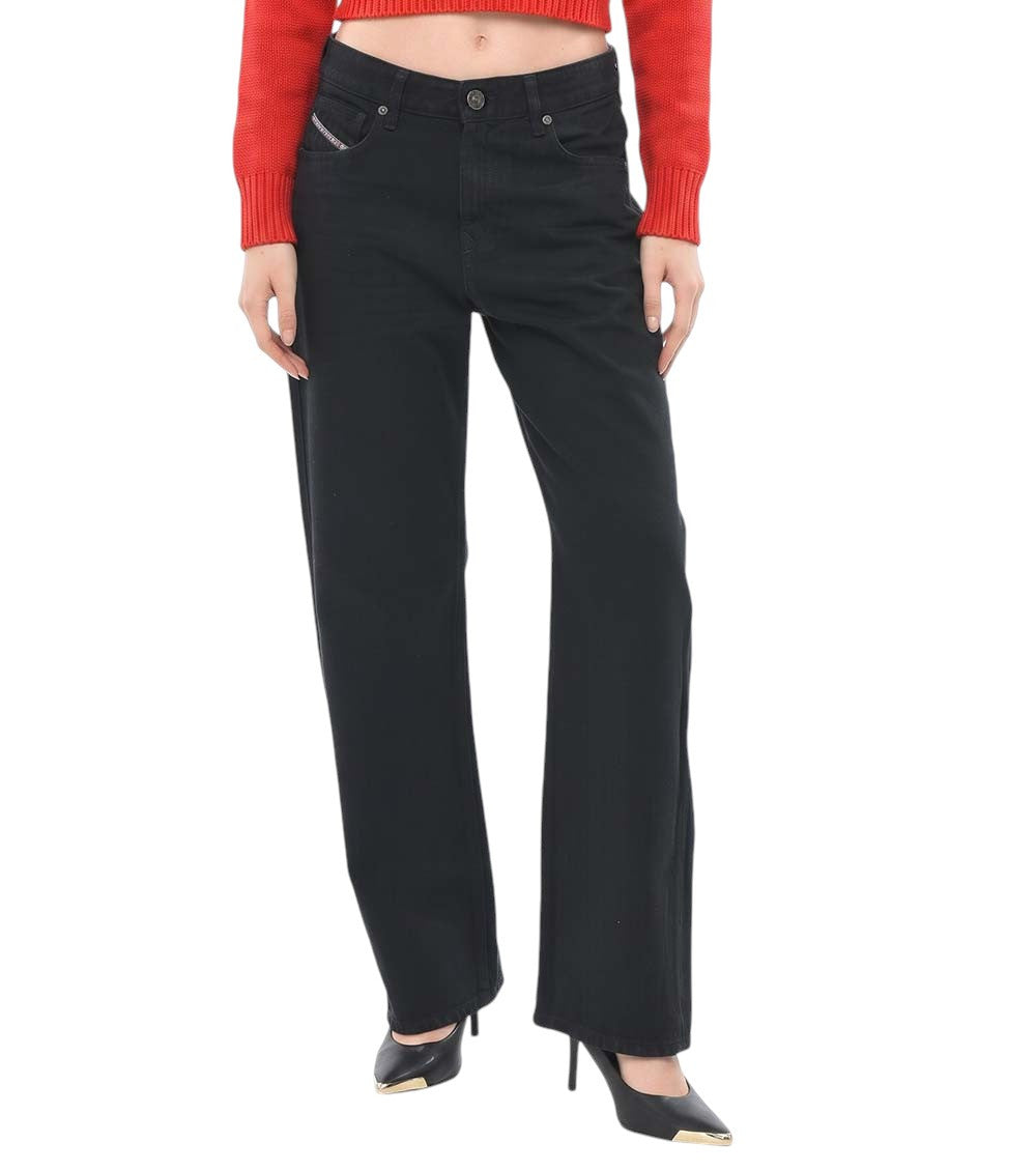 Black Mid Rise Jeans 1