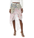 Multicolor Calf Length Skirt 1