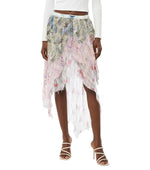 Multicolor Calf Length Skirt 1