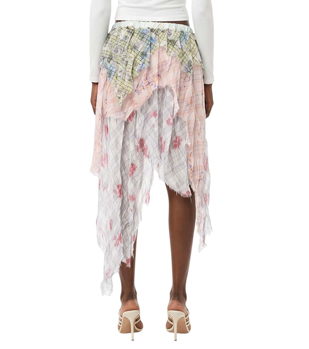 Multicolor Calf Length Skirt 2