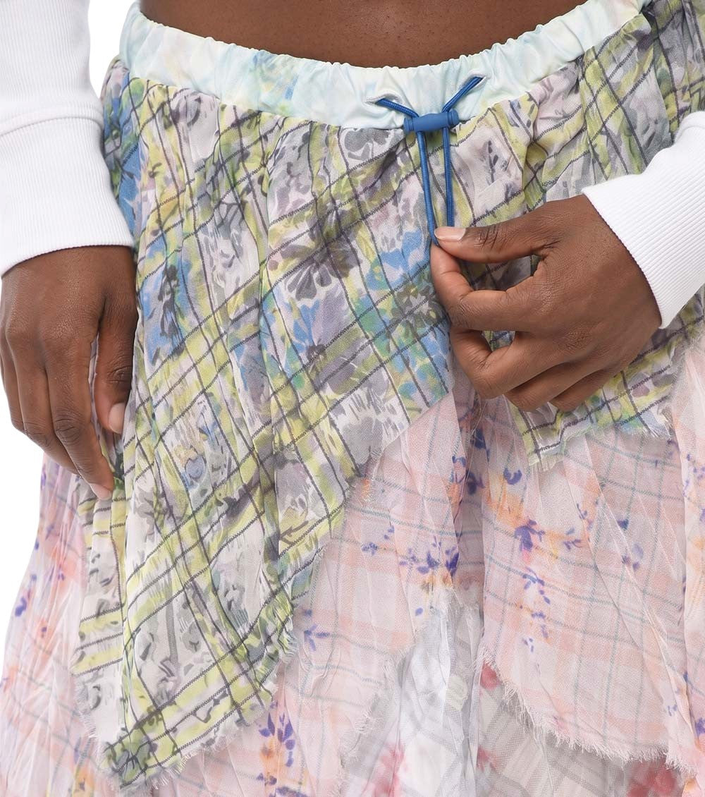 Multicolor Calf Length Skirt 3