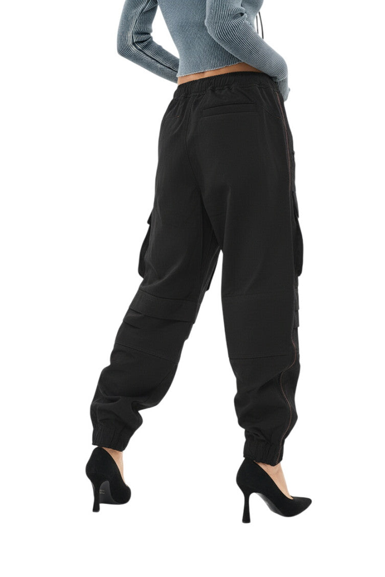 Black Loose Cargos Pants 2