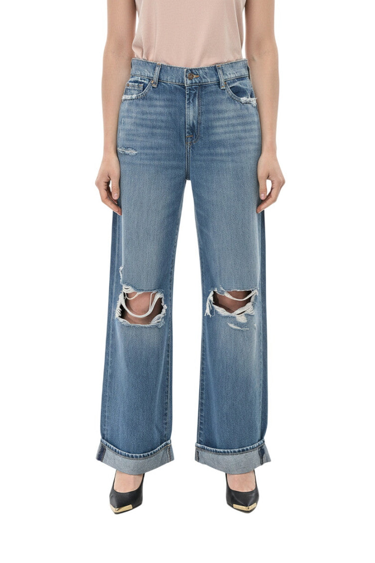 Blue High Rise Jeans 1