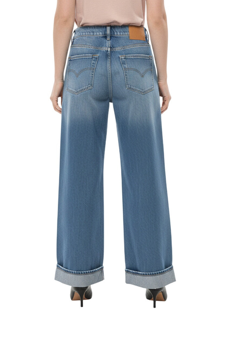 Blue High Rise Jeans 2