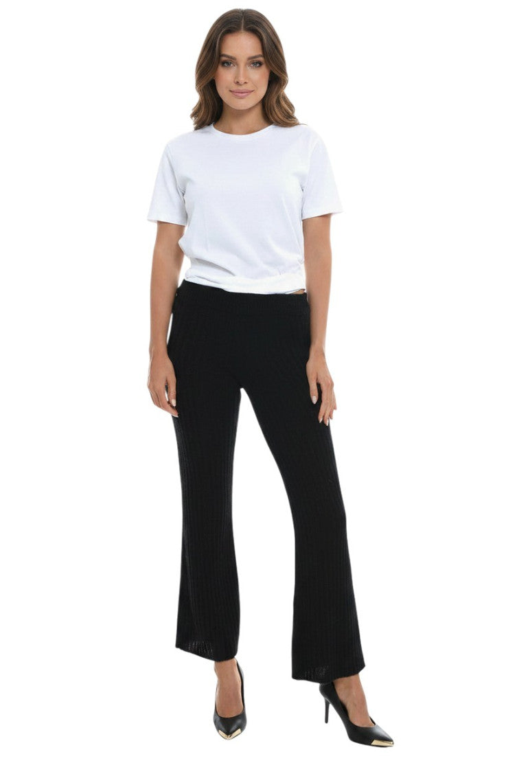 Black Flat Front Pants 1