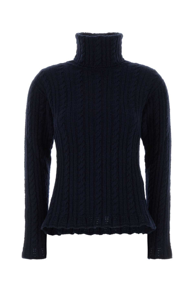 Dark Blue Turtle Neck Sweater 1