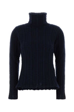 Dark Blue Turtle Neck Sweater 1