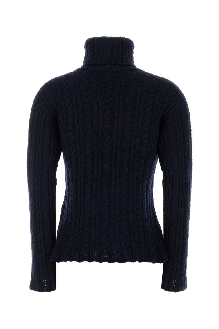 Dark Blue Turtle Neck Sweater 2