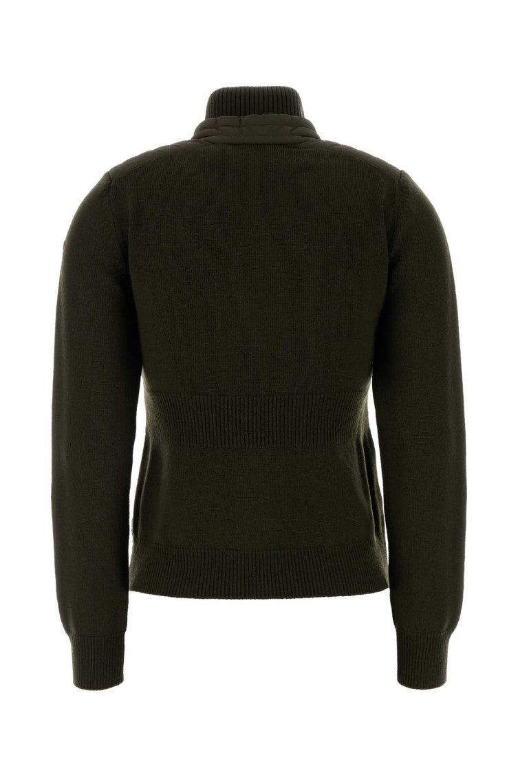 Dark Green Mock Collar Jacket 2