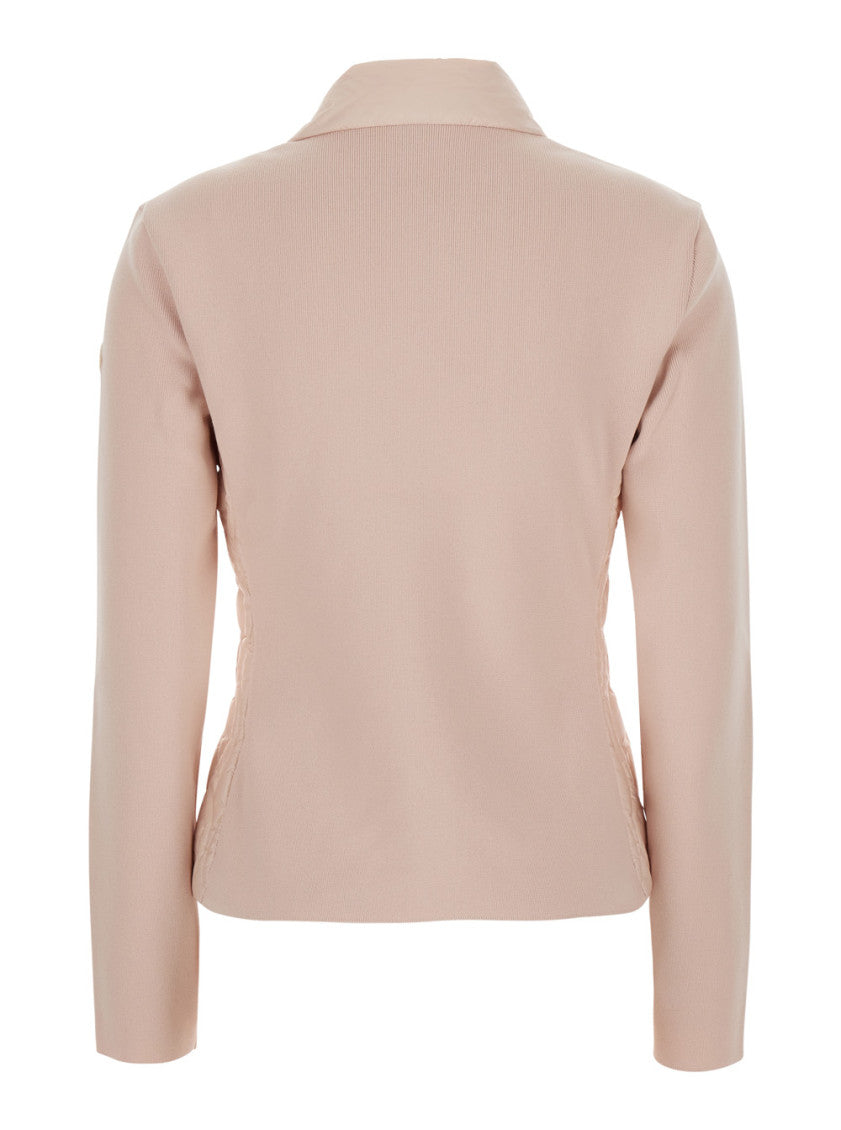 Pink Mock Collar Jacket 2
