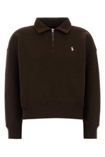 Brown Shirt Collar Sweater 1