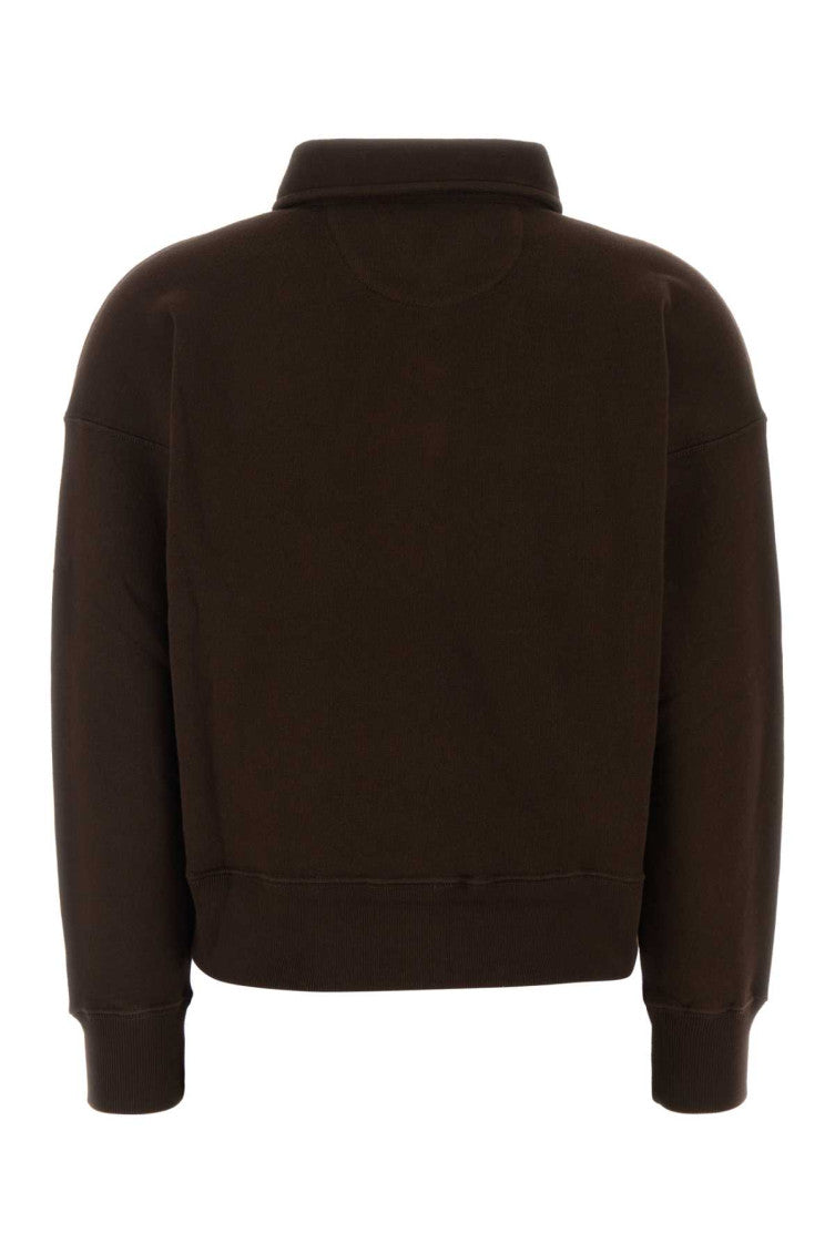 Brown Shirt Collar Sweater 2
