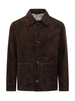 Dark Brown Button-Up Jacket 1