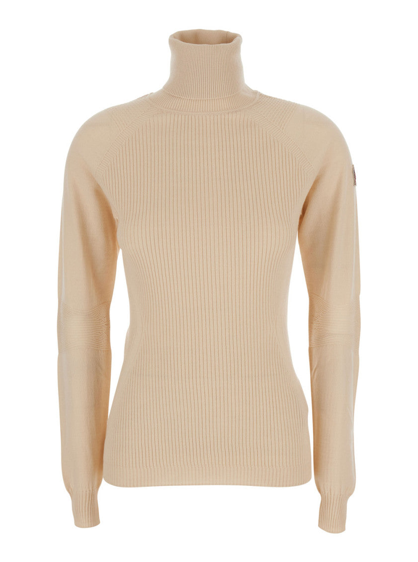 Beige Turtle Neck Sweater 1