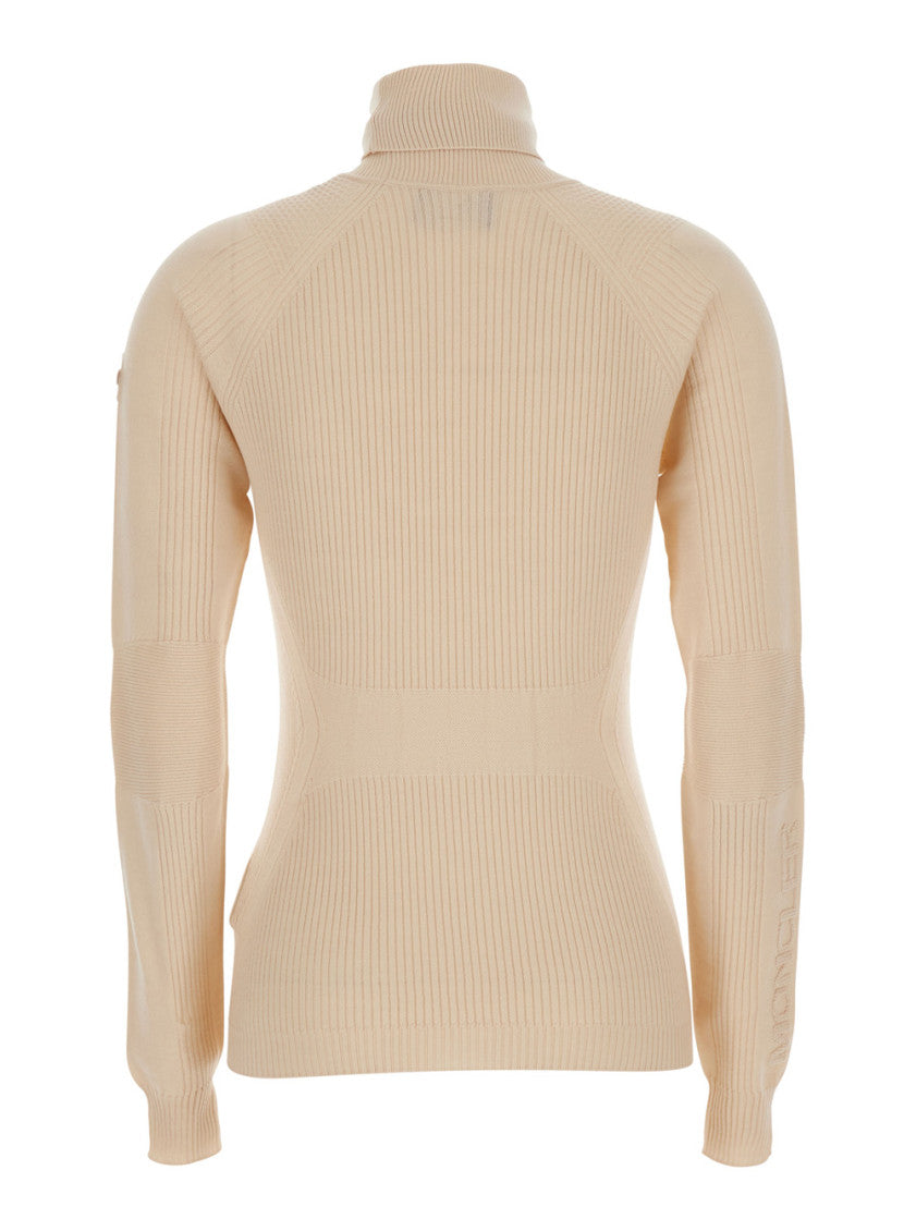 Beige Turtle Neck Sweater 2