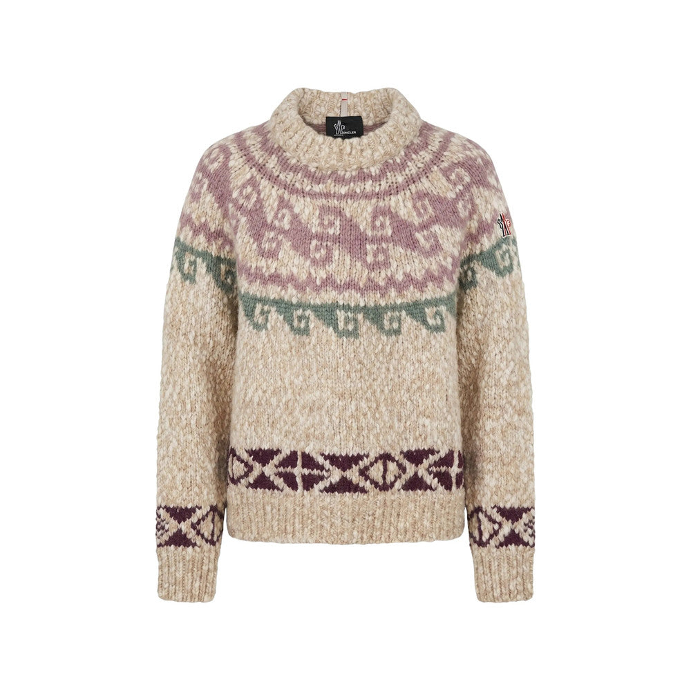 Multicolor Mock Collar Sweater 1