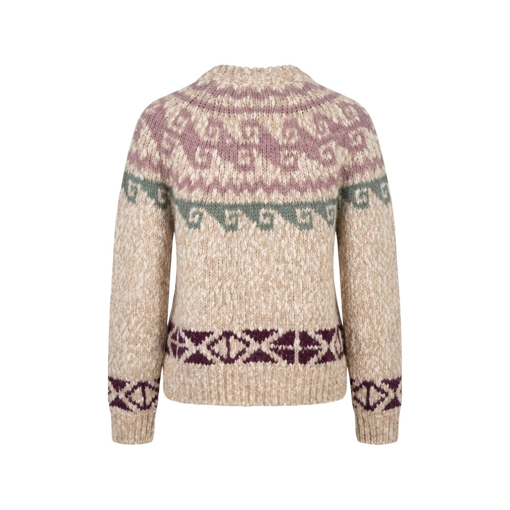Multicolor Mock Collar Sweater 2