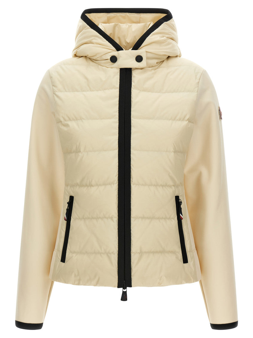 Beige Solid Hood Sweater 1