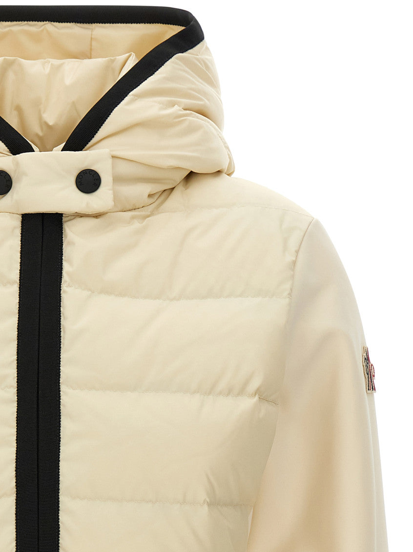 Beige Solid Hood Sweater 3