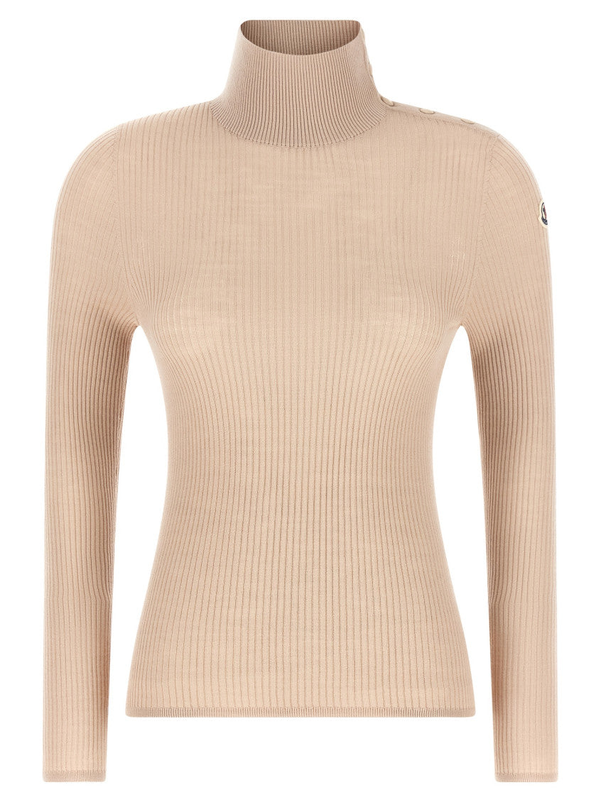 Beige Turtle Neck Sweater 1