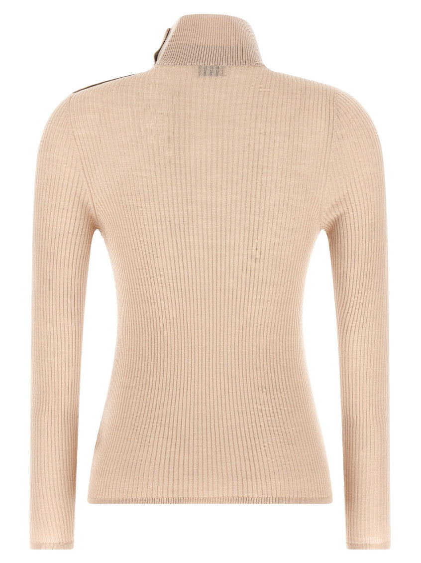 Beige Turtle Neck Sweater 2