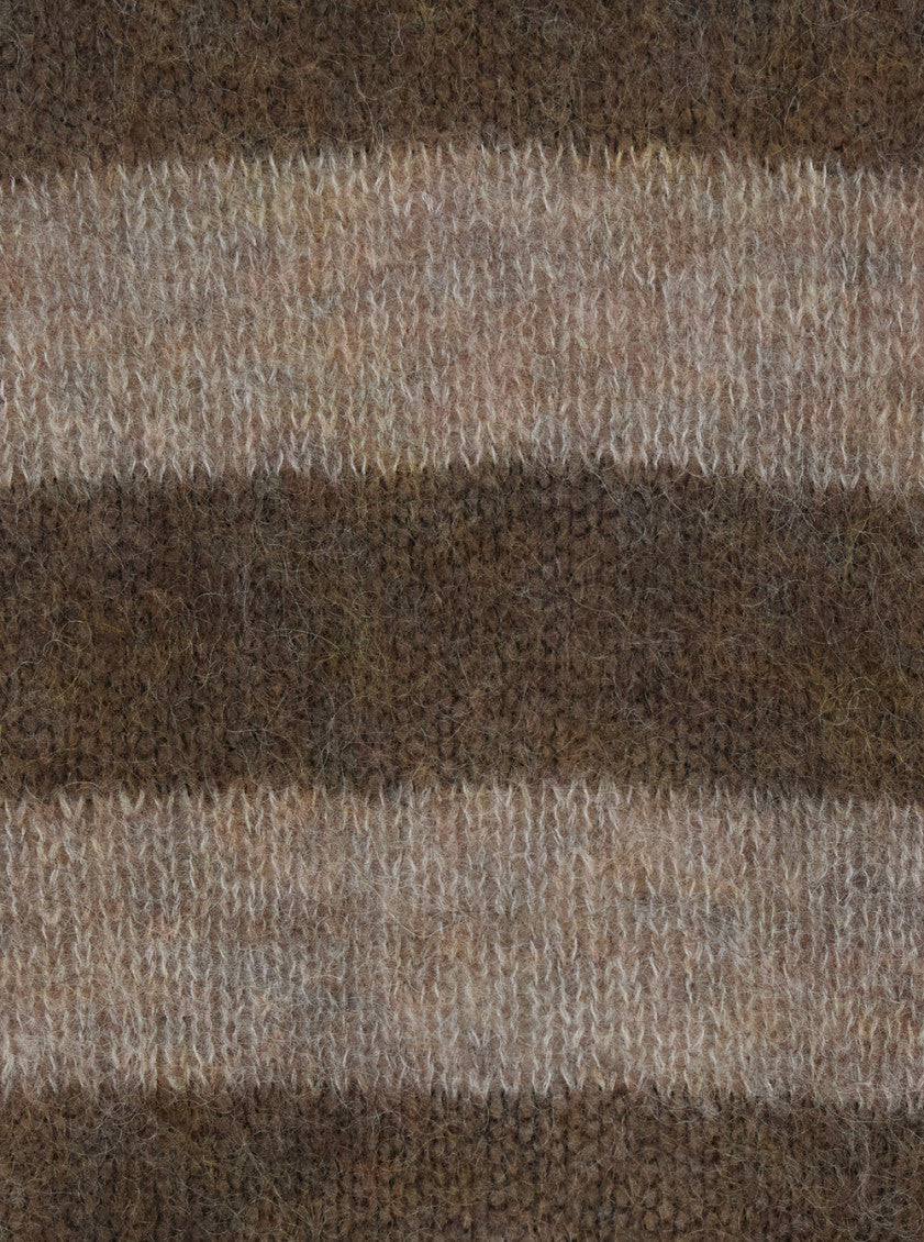 Beige Striped Knitted Sweater 3