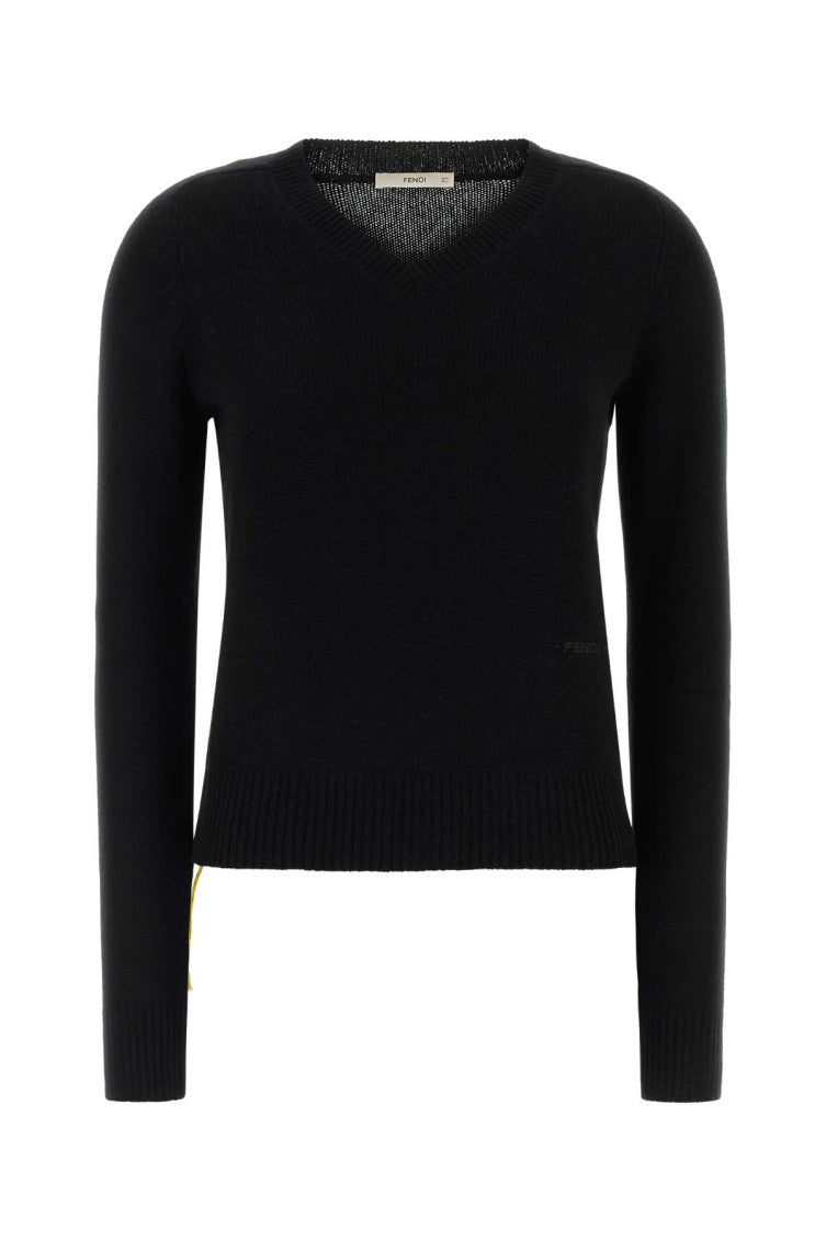 Black Round Neck Sweater 1