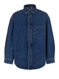 Blue Oversized Logo Shirt 1