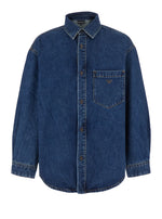 Blue Oversized Logo Shirt 1