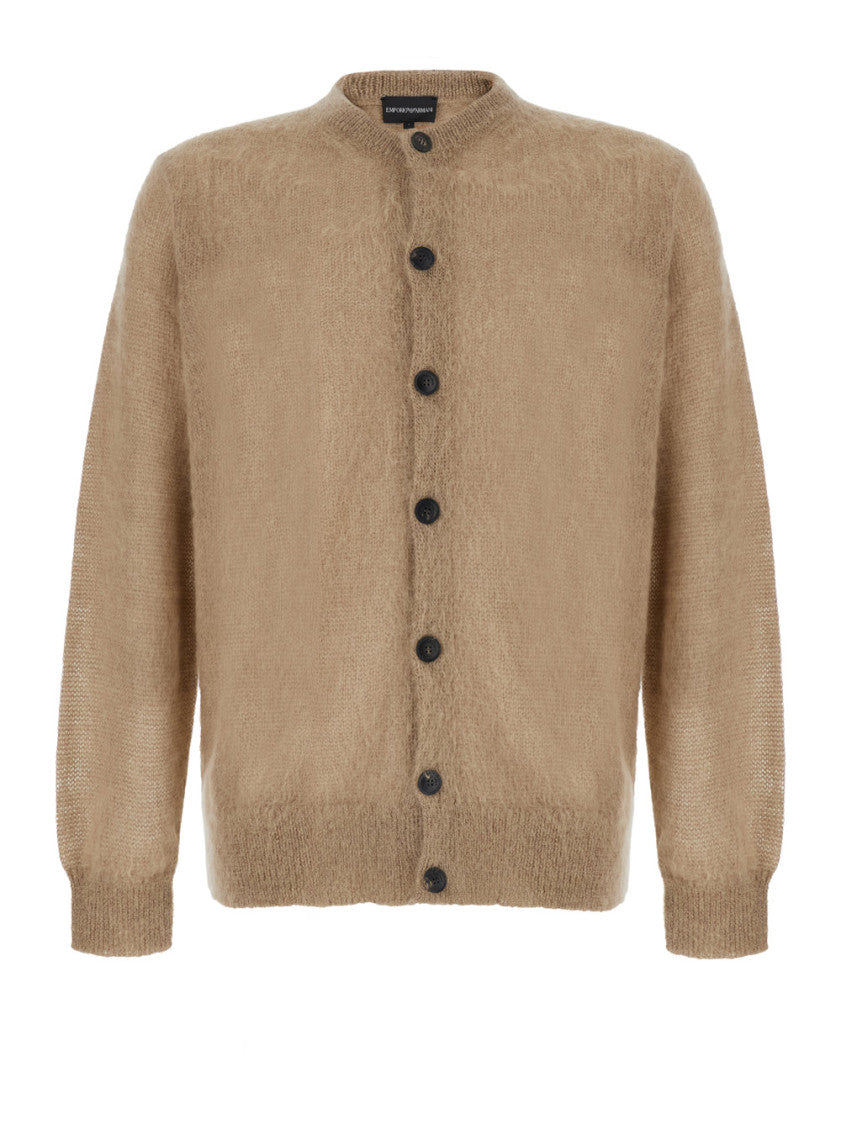 Beige Button-Up Cardigan 1