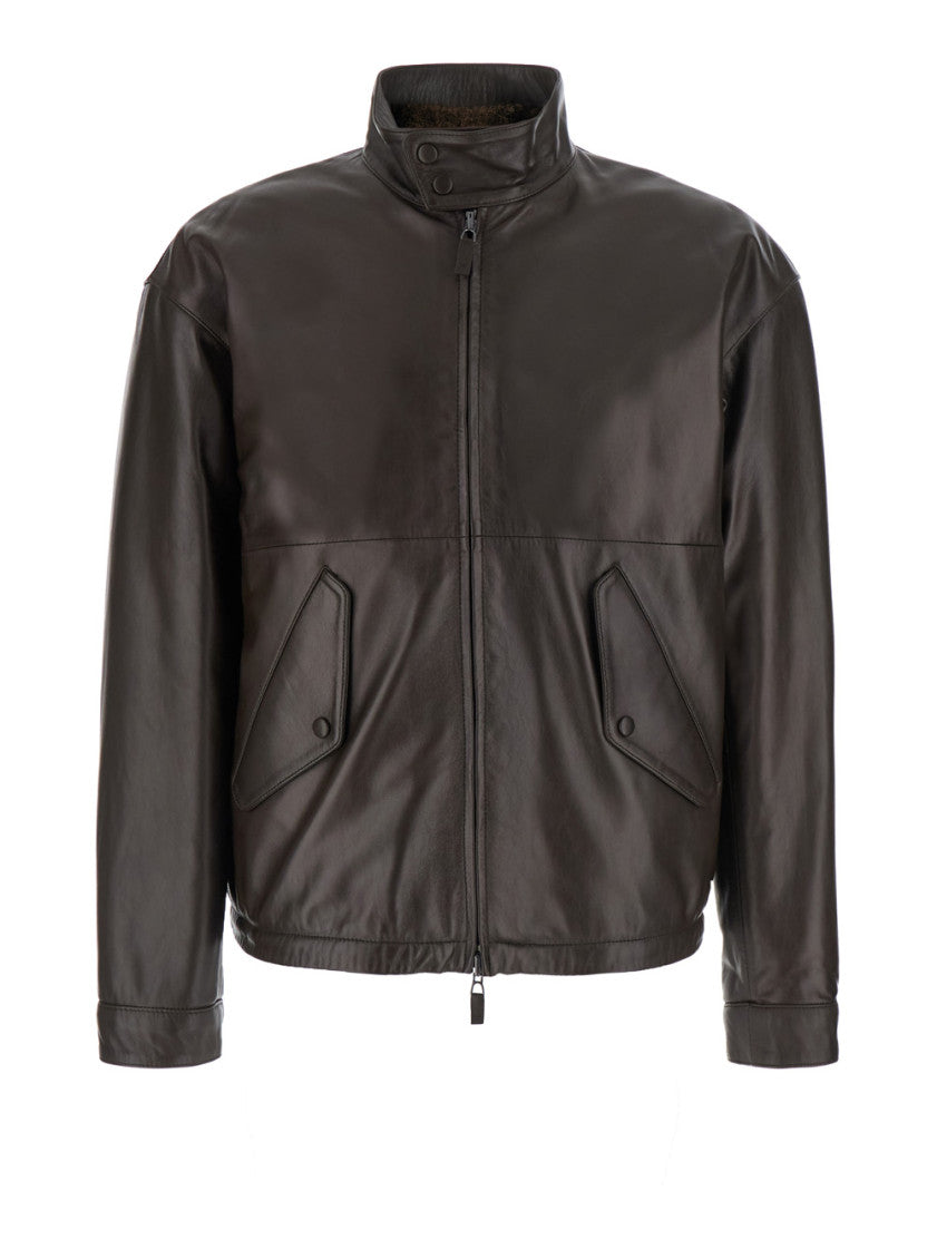 Dark Brown Relaxed Jacket 1