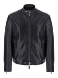 Black Mandarin Collar Jacket 1