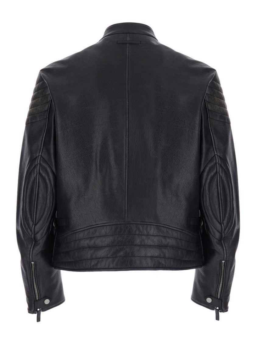 Black Mandarin Collar Jacket 2
