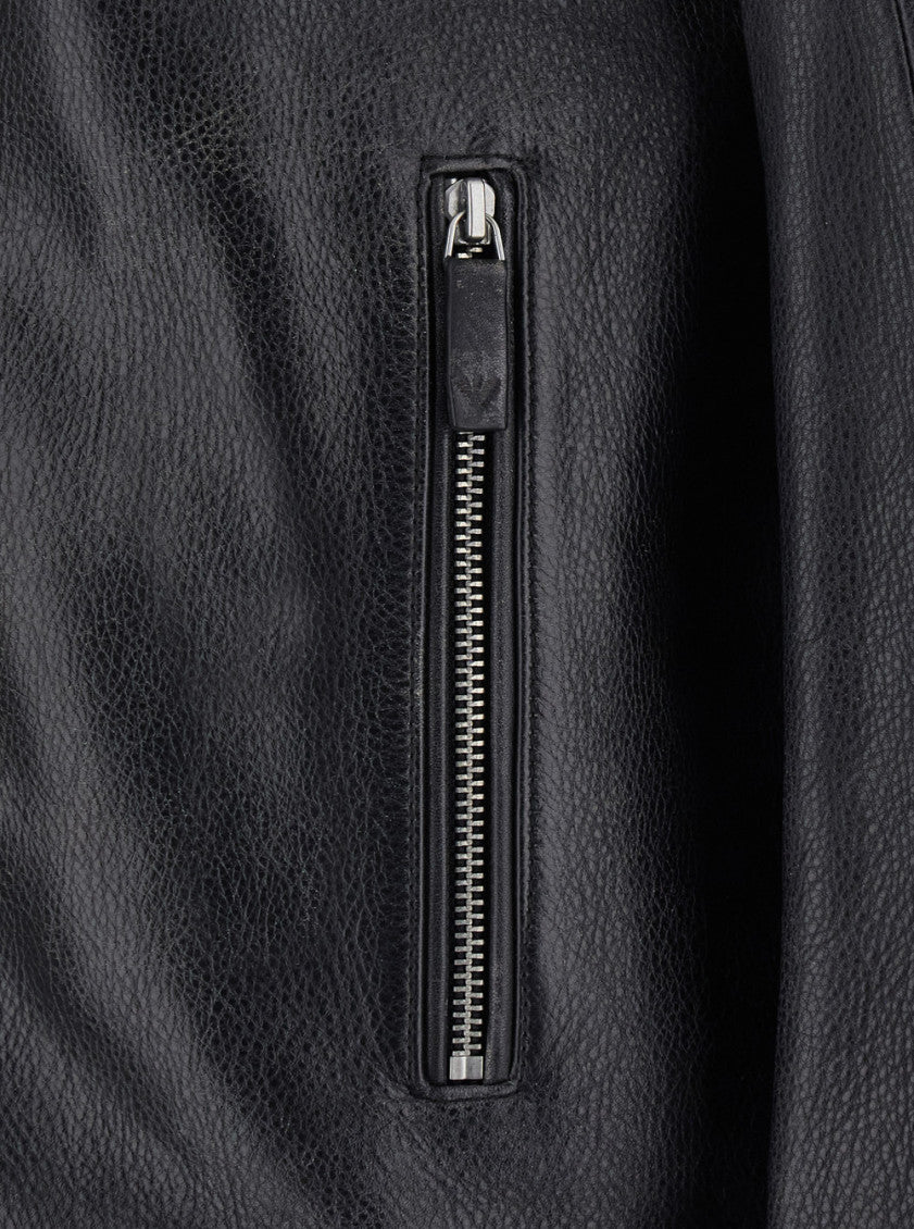 Black Mandarin Collar Jacket 3
