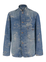 Blue Band Collar Blazer 1