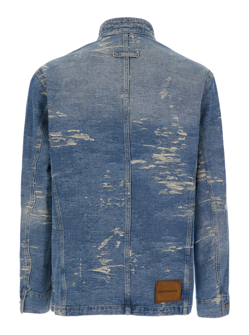Blue Band Collar Blazer 2