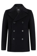 Black Double-Breasted Short Coat 1