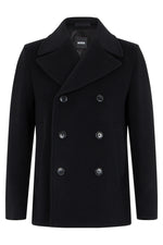 Black Double-Breasted Short Coat 1