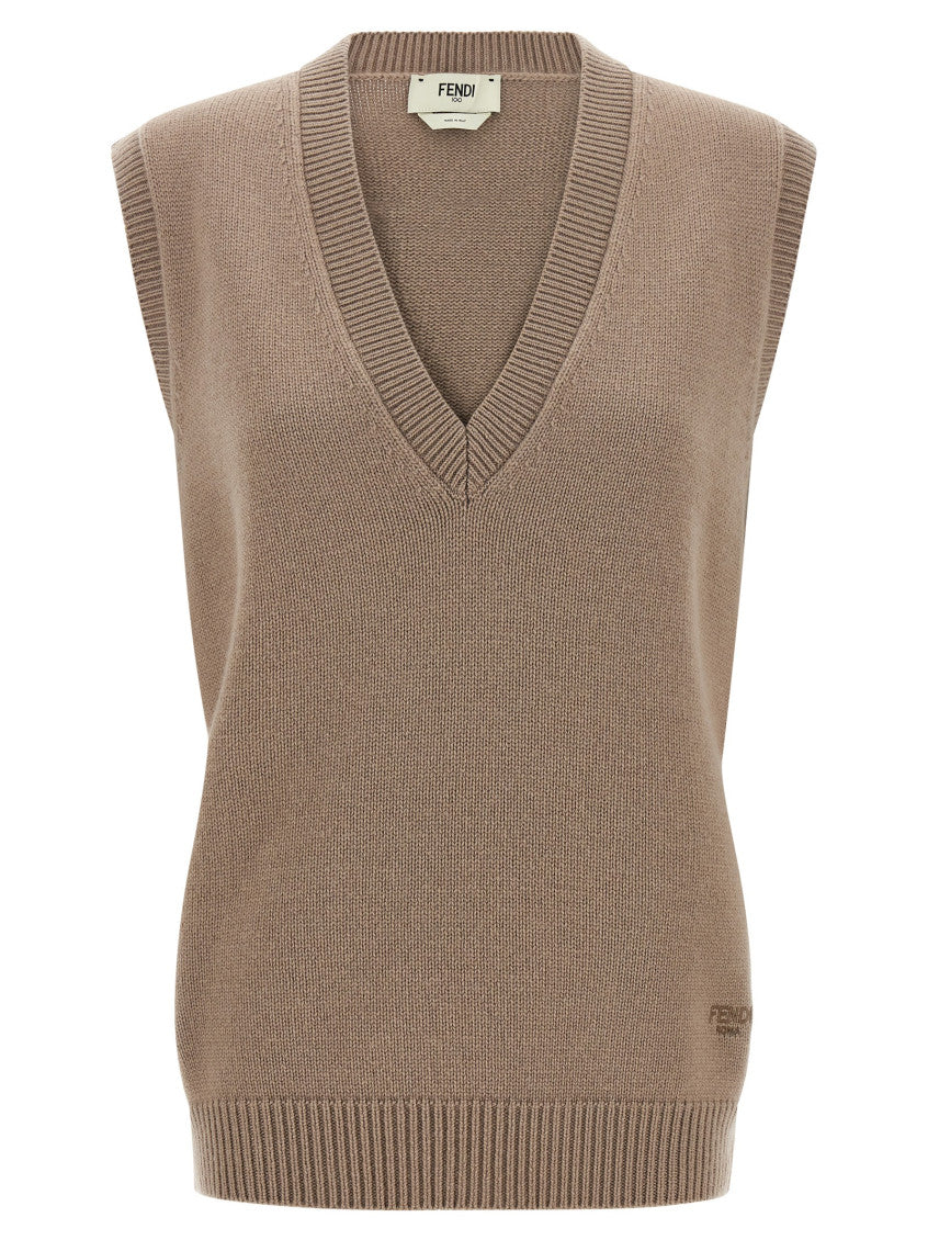 Beige V Neck Jacket 1