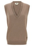Beige V Neck Jacket 1